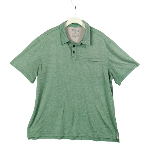 Duluth Trading Golf Polo Shirt Hidden Pocket Moisture Wicking Green Mens Size XL - Picture 1 of 8